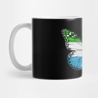 Sierra Leonean Flag  Butterfly - Gift for Sierra Leonean From Sierra Leone Mug